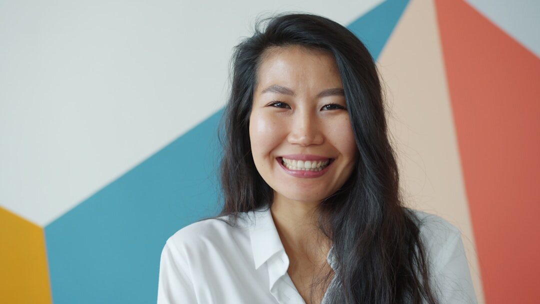 successful businesswoman smiling