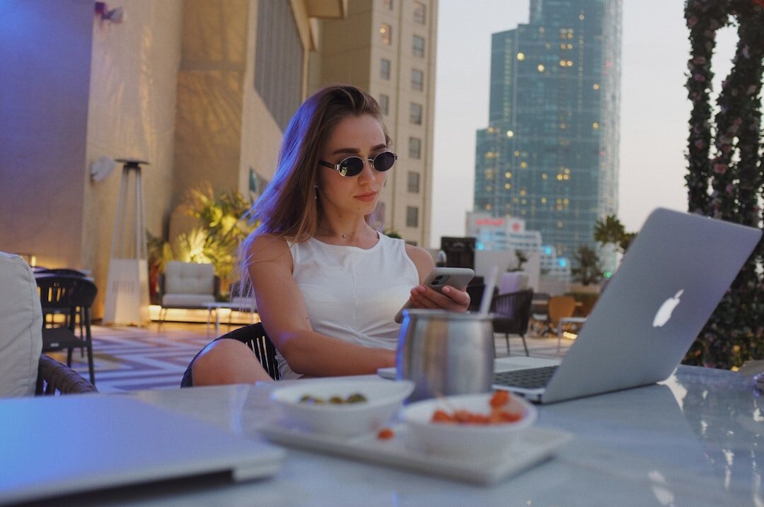 woman entrepreneur working on laptop