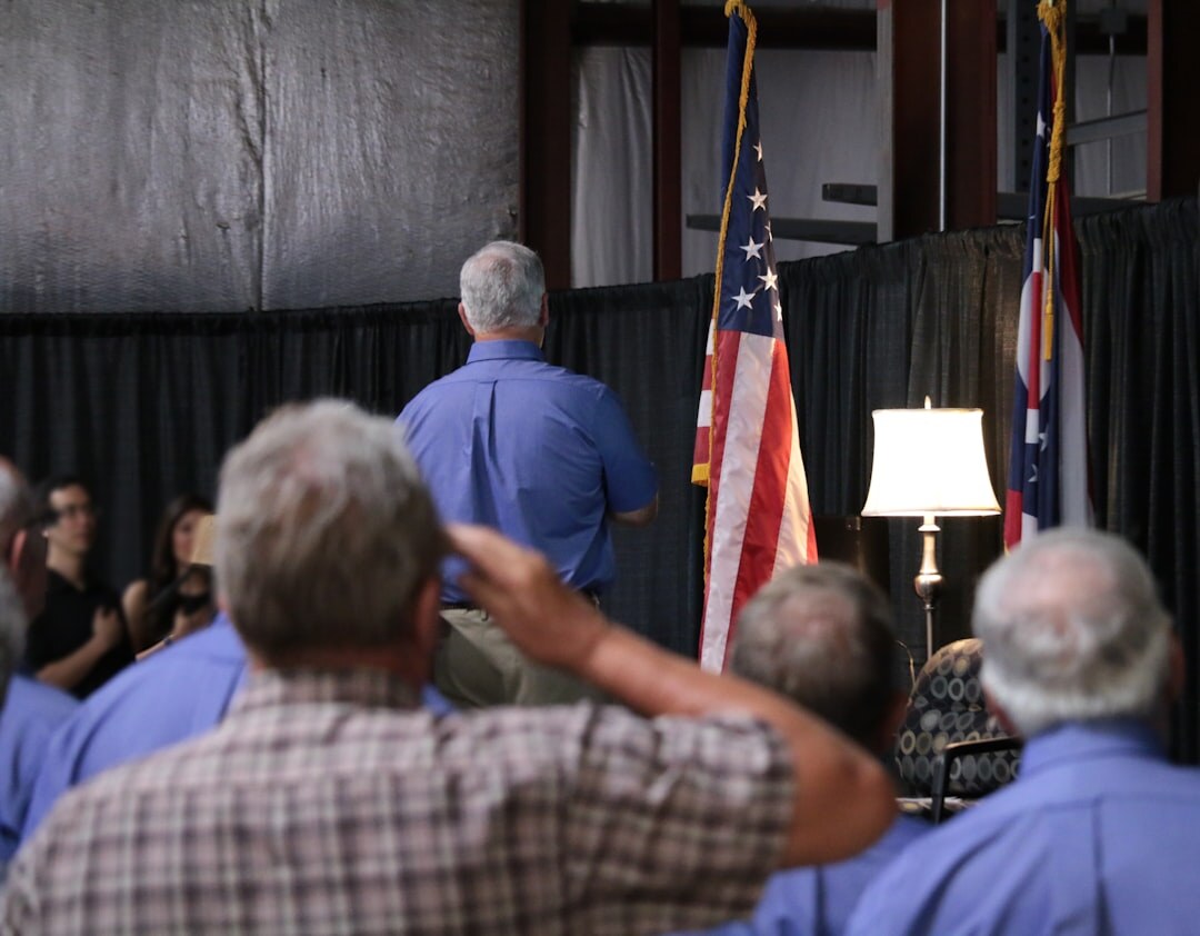 politician at podium