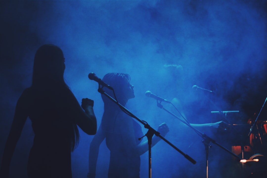 singer performing on stage